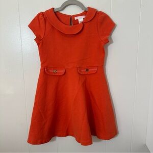 Janie and Jack size 6 Orange 60s mod retro Kids Dress